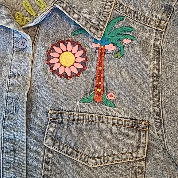 Mare Mare X Anthropologie Denim Button Up Shirt Size XS - Picture 2 of 4